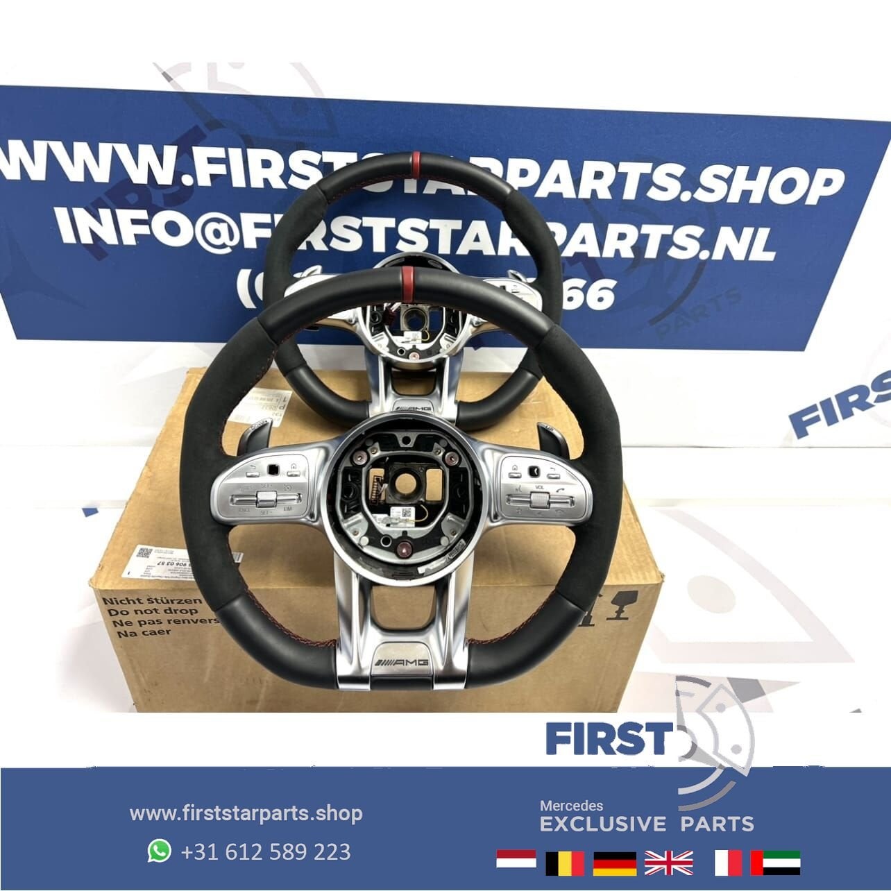 2023 AMG STUURWIEL A35 A45 CLA45 C63 E63 GLC63 GLE63 GT63 G6, Gebruikt, -, Ophalen of Verzenden, -