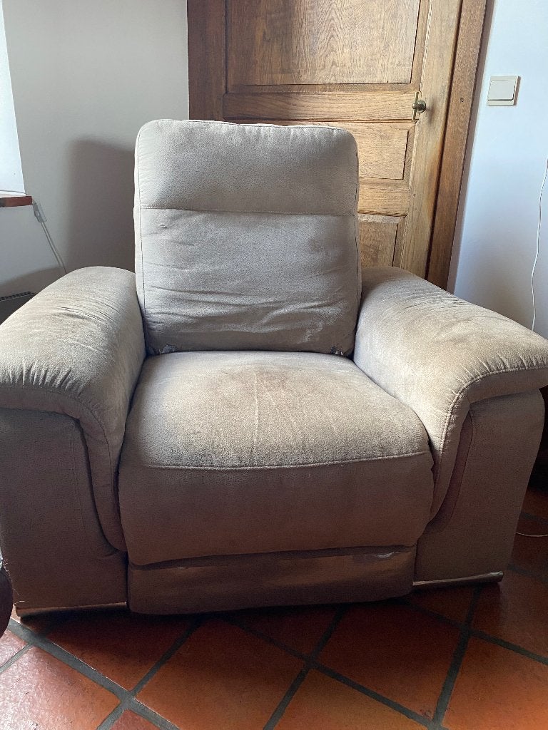Fauteuil relax électrique, Maison & Meubles, Fauteuils, Enlèvement, Utilisé, Tissus