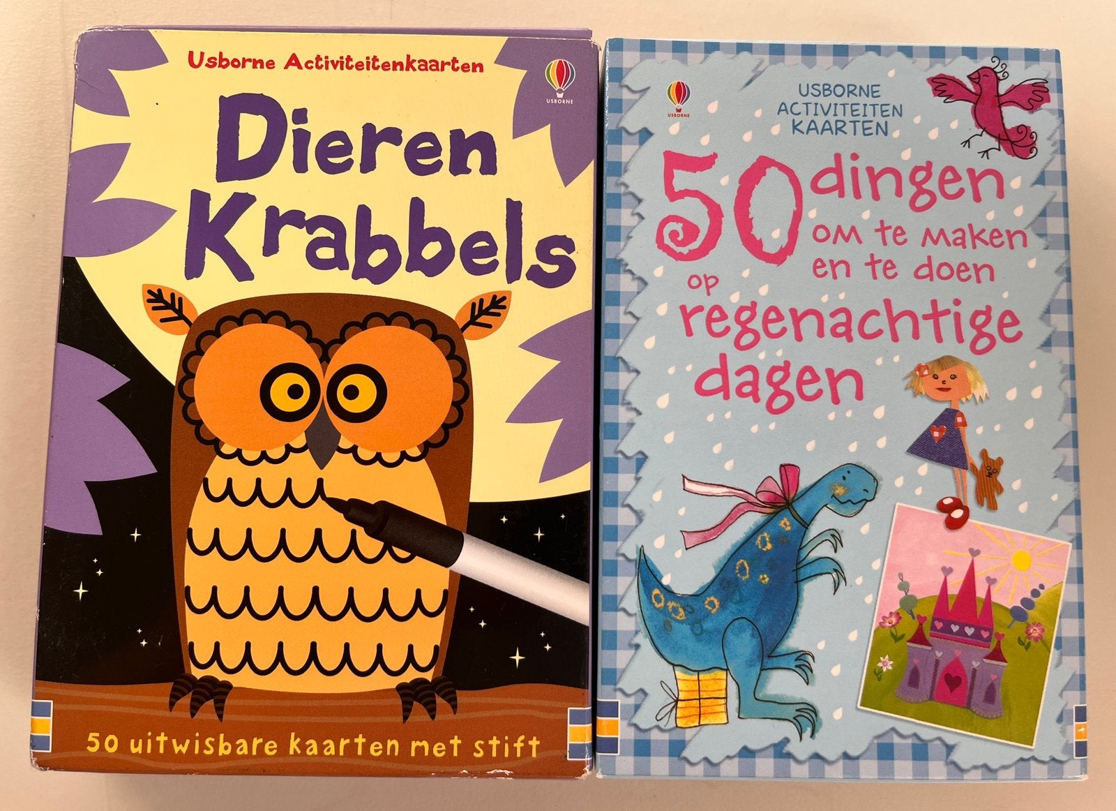 Usborne activiteitenkaarten: Dieren Krabbels & knutselideeën, Ophalen, Zo goed als nieuw