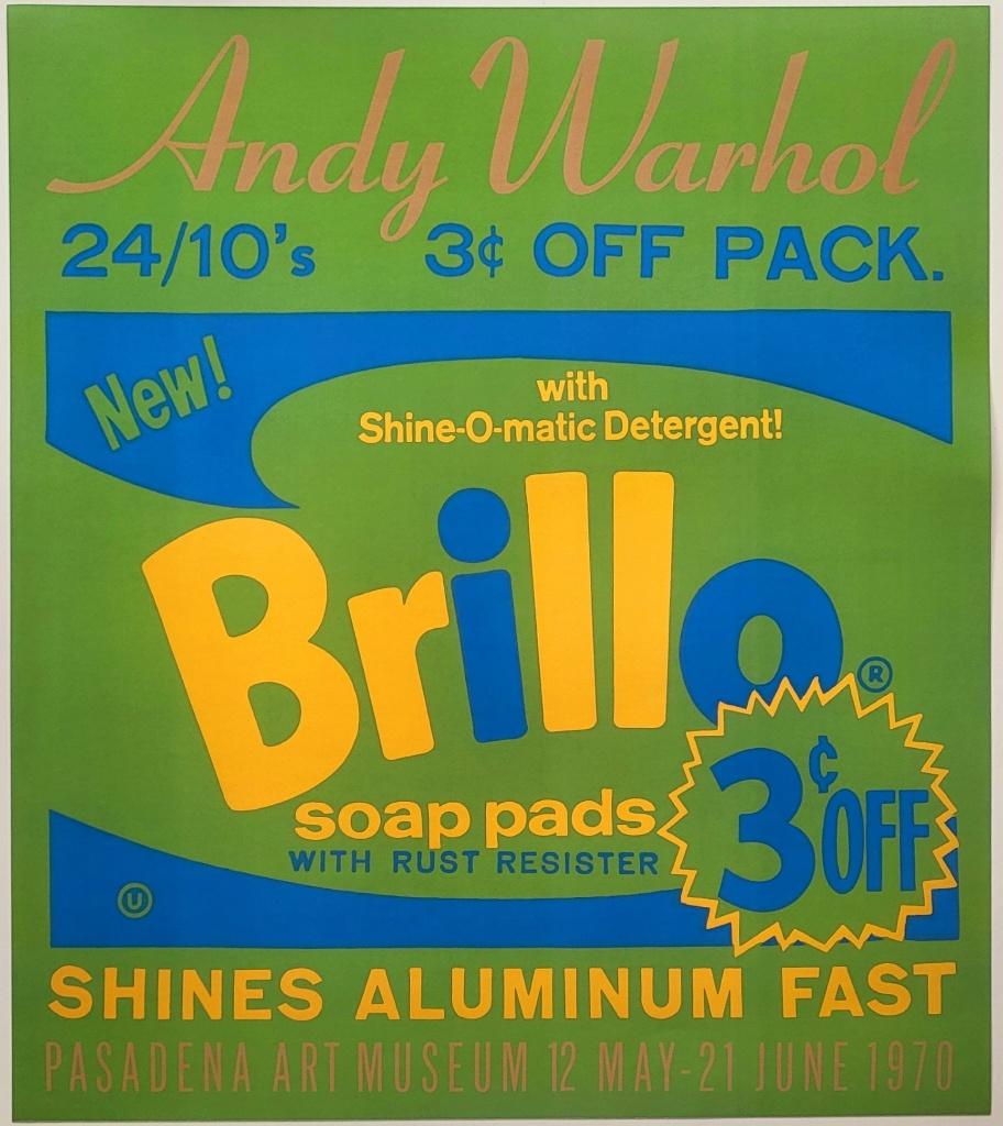 Andy Warhol - Brillo - Tentoonstellingsaffiche, Antiek en Kunst, Verzenden