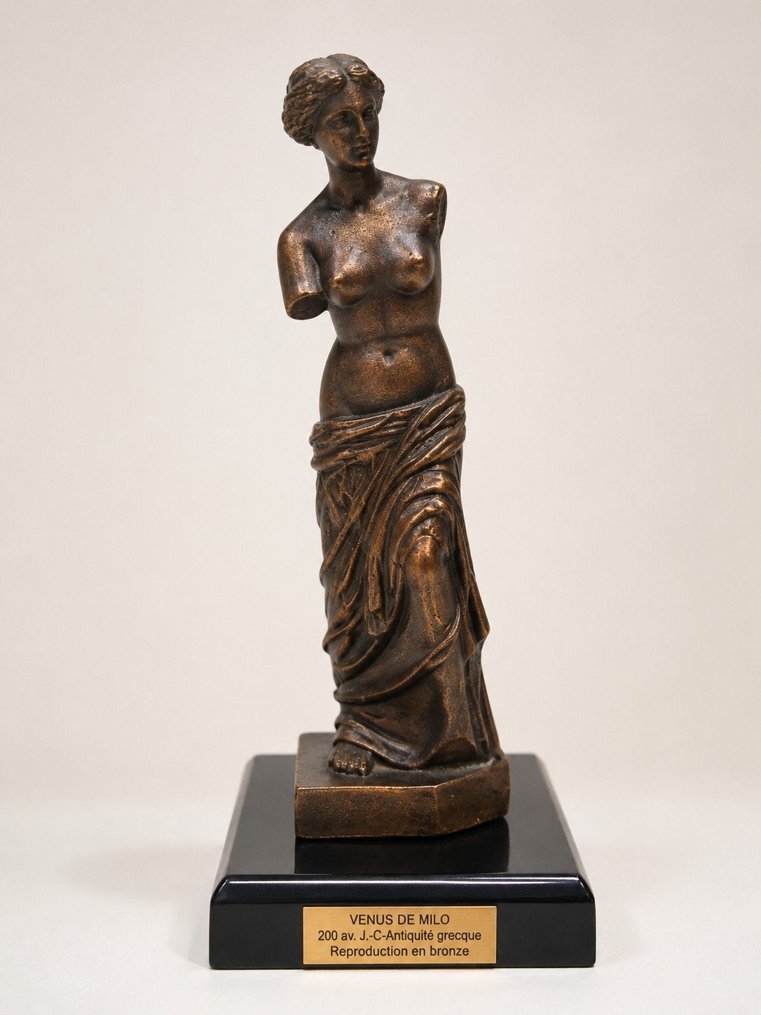 Editions Atlas Venus de Milo – bronzen reproductie met sokke, Antiquités & Art, Enlèvement ou Envoi, Bronze