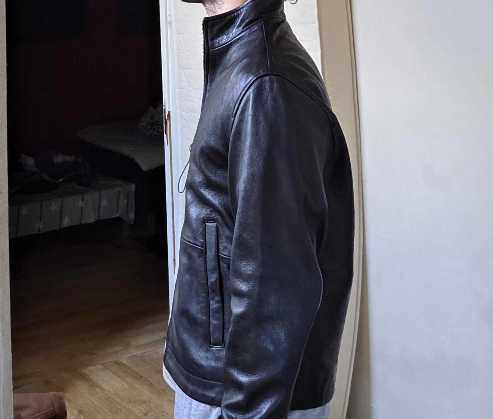 Zara herenjas / Leer / M / nieuw, Zara, Maat 48/50 (M), Zwart, Nieuw