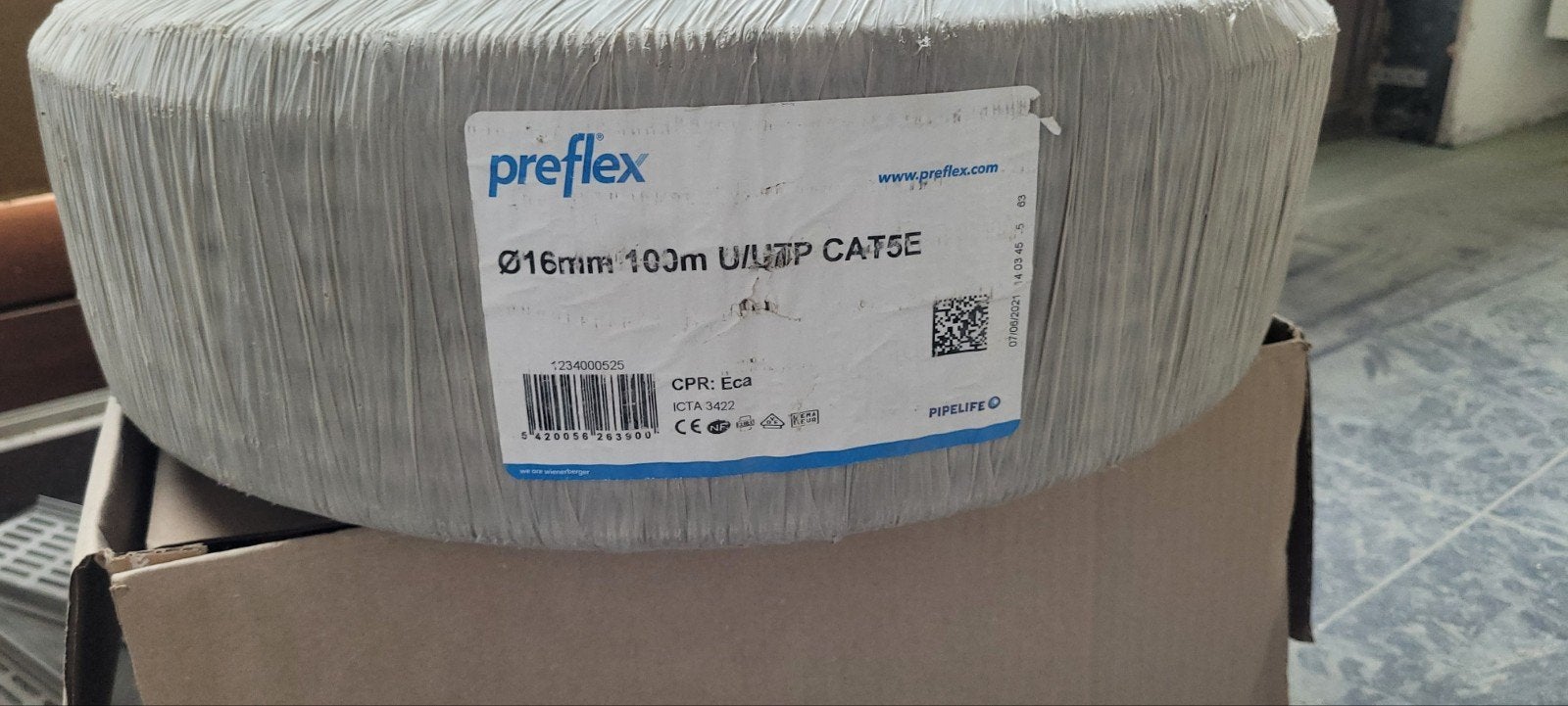 100m u/utp cat5 kabel 16mm, Enlèvement, Neuf
