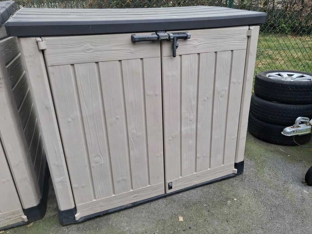 Keter opberg-kussenbox Store it Out Max beige 146x82x125 cm, Ophalen, Gebruikt