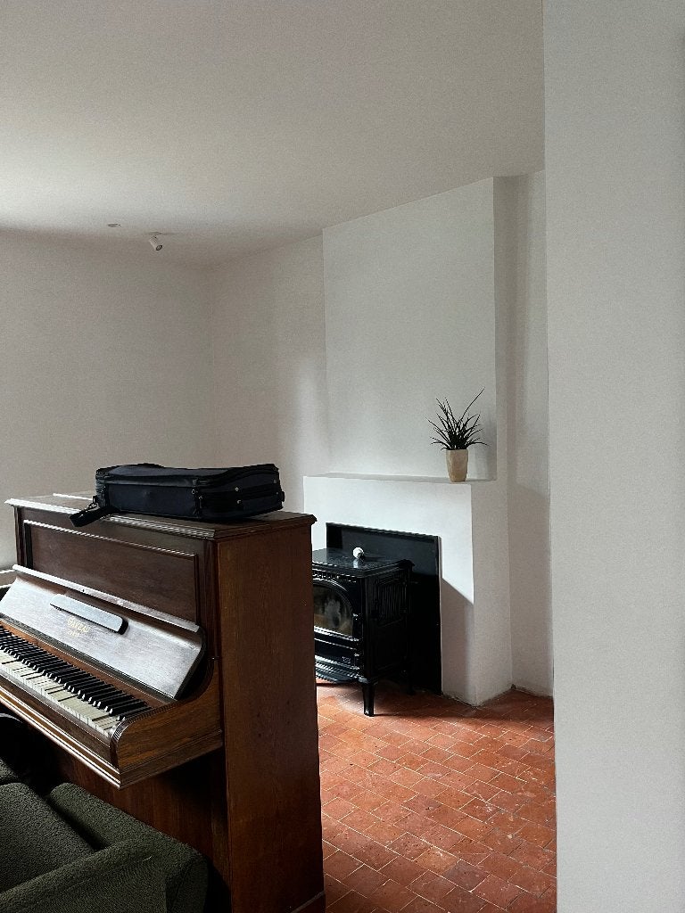 GRATIS oude piano, Ophalen, Gebruikt, Bruin, Piano