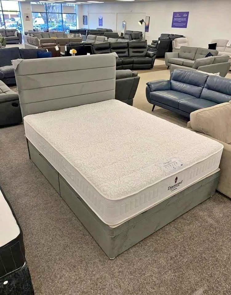 . Ensemble lit et matelas - Toutes les couleurs disponibles, Envoi, Neuf, Deux personnes, Crème