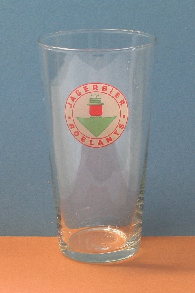 BIERGLAS JAGER ROELANTS 482, Verzamelen, Biermerken, Ophalen, Gebruikt, Glas of Glazen, Overige merken