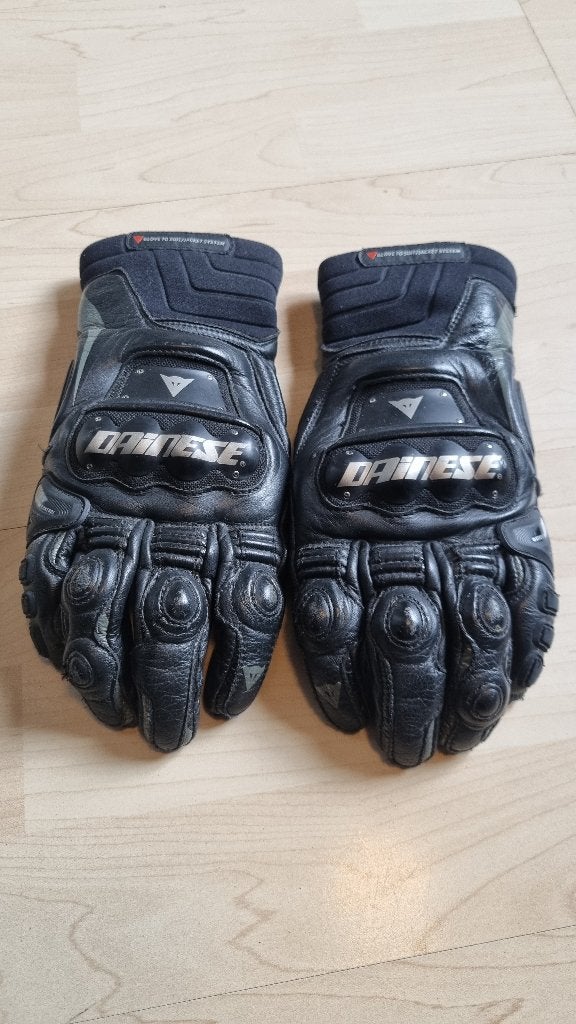 Dainese steel pro lederen motorhandschoenen maat S, Ophalen, Tweedehands, Handschoenen, Dainese