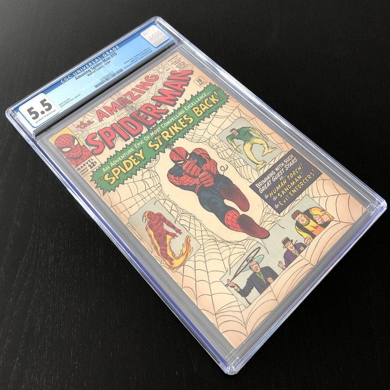 Amazing Spider-Man Vol.1 #19 CGC (1964) FN- (5.5), Boeken, Strips | Comics, Eén comic, Amerika, Marvel Comics, Verzenden