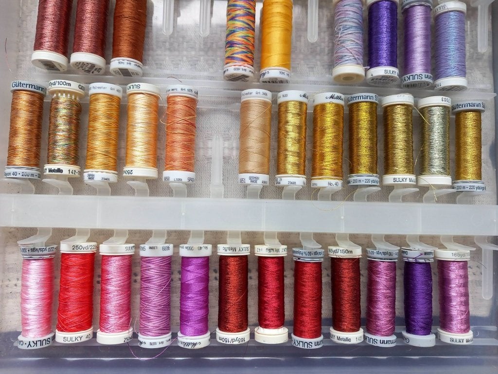 vaste collection de fils à broder et à coudre, Hobby & Loisirs créatifs, Enlèvement ou Envoi, Comme neuf, Fil ou Aiguille(s)