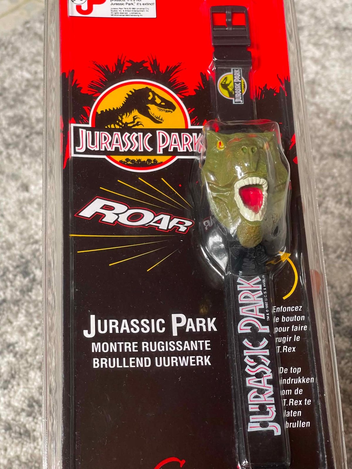 Jurassic park 1992 Watch corvair T-Rex NEW, Ophalen of Verzenden, Nieuw, Film, Gebruiksvoorwerp