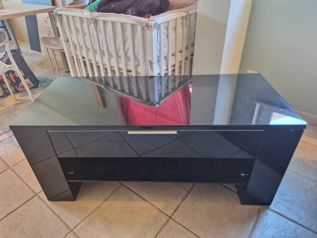 TV meubel, Ophalen, Gebruikt, 100 tot 150 cm, Minder dan 100 cm