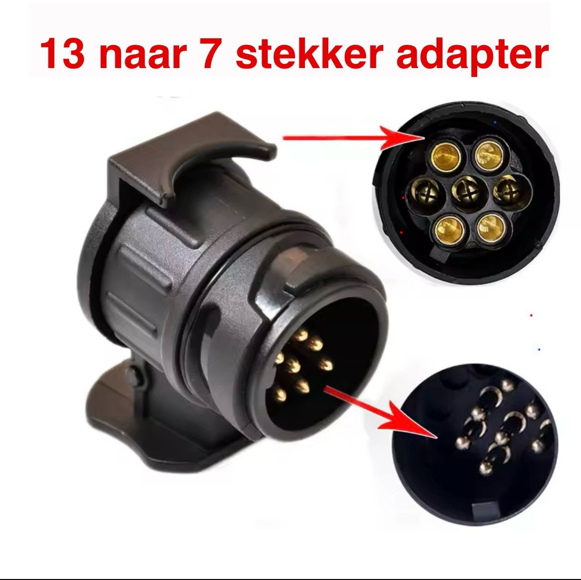 13 naar 7 polige adapter remork remorque, Ophalen of Verzenden, Zo goed als nieuw