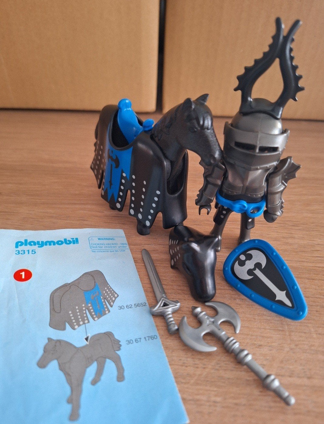 playmobil koets en ridder, Enlèvement