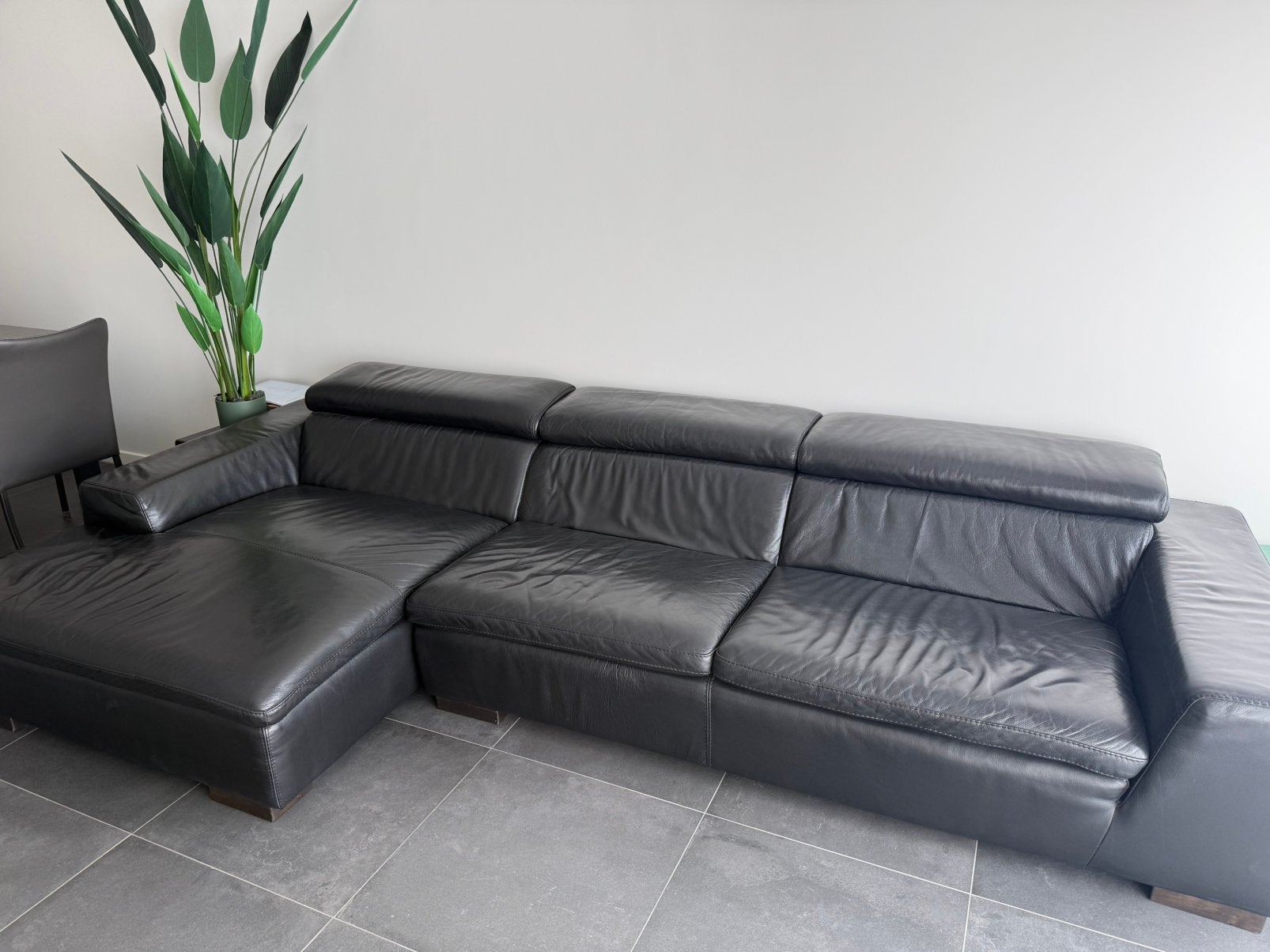 Leren zetel te koop, Enlèvement, Comme neuf