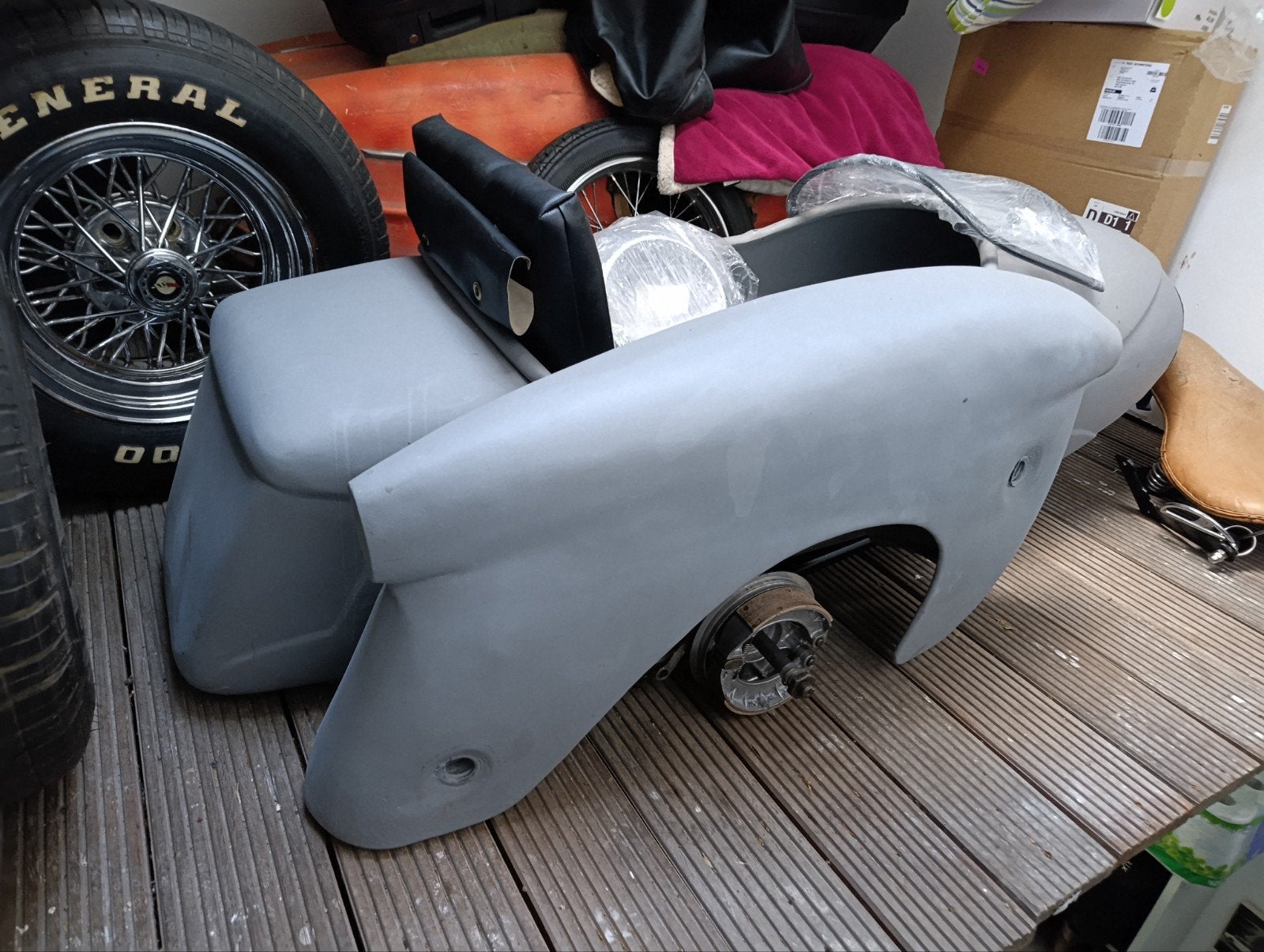 sidecar duna,alu ,zeer licht ,scherm en nieuwe neus, Motoren, Gebruikt