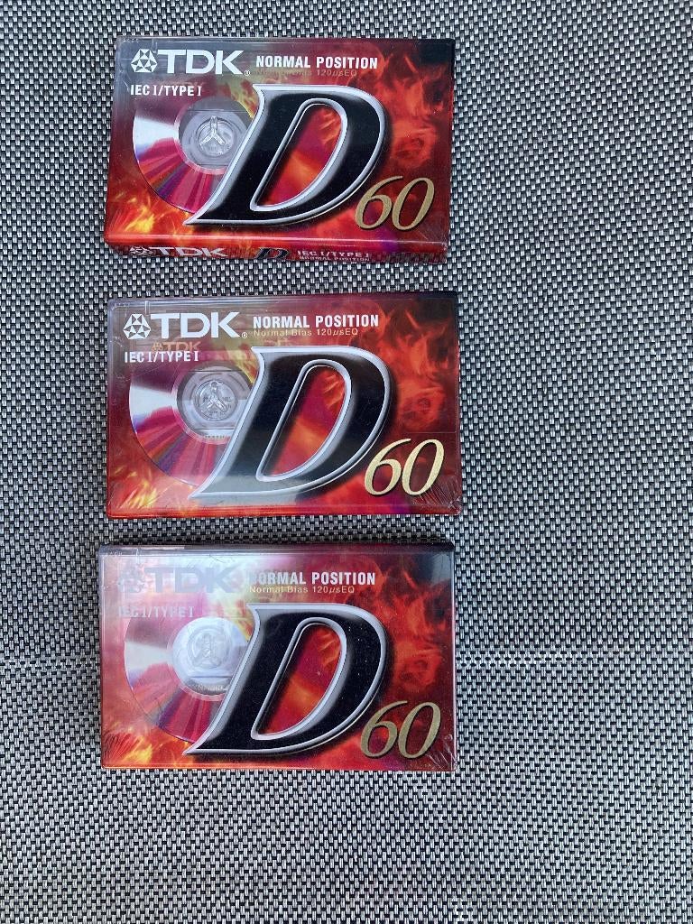 drie lege gesealde cassettes 1 euro/stuk, Cd's en Dvd's, Cassettebandjes, Ophalen of Verzenden
