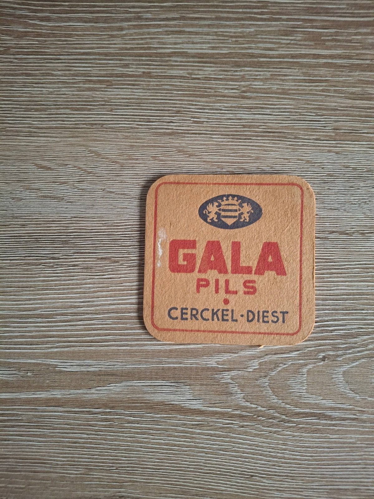 oud bierviltje gala pils cerckel diest, Verzamelen, Ophalen of Verzenden