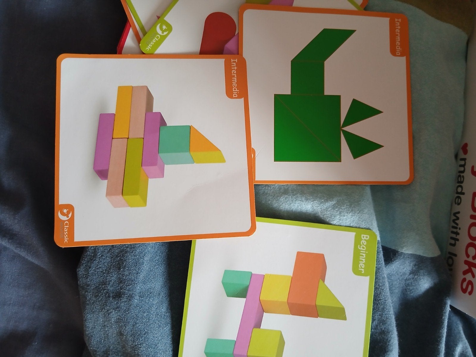bouwblokken natuurlijk hout, Kinderen en Baby's, Ophalen, Gebruikt