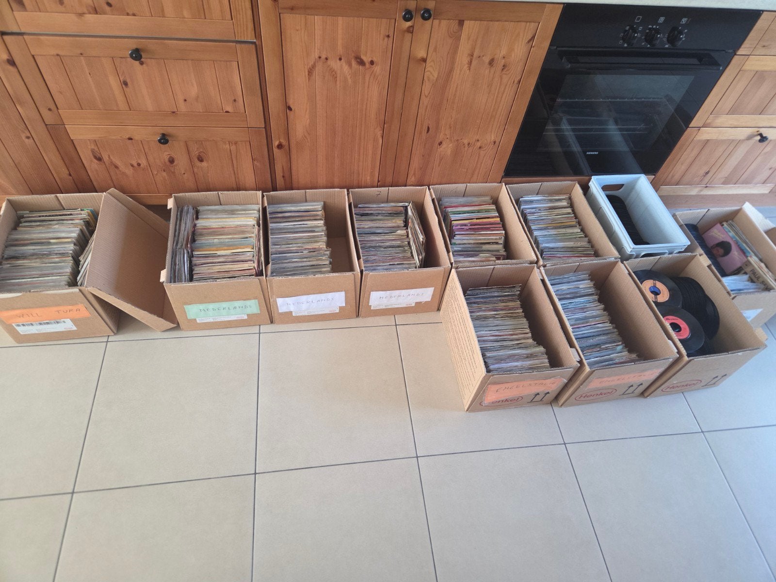 Mooie partij singles en lp's, Ophalen, Gebruikt, 7 inch, Overige typen