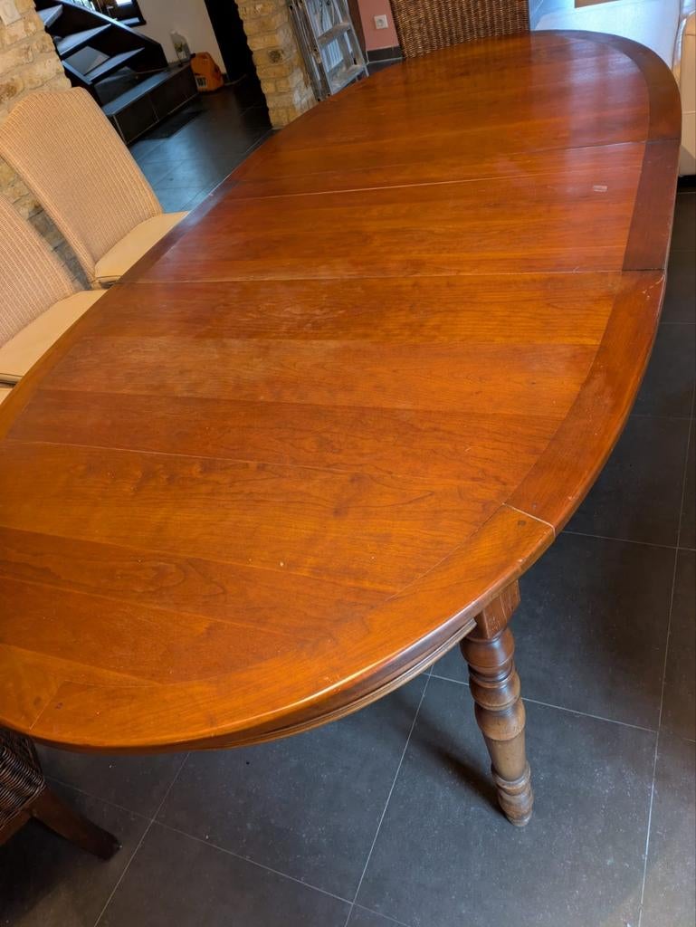 Tafel met verlengstuk 1m80 tot 2m30, Maison & Meubles, Tables | Tables à manger, Enlèvement