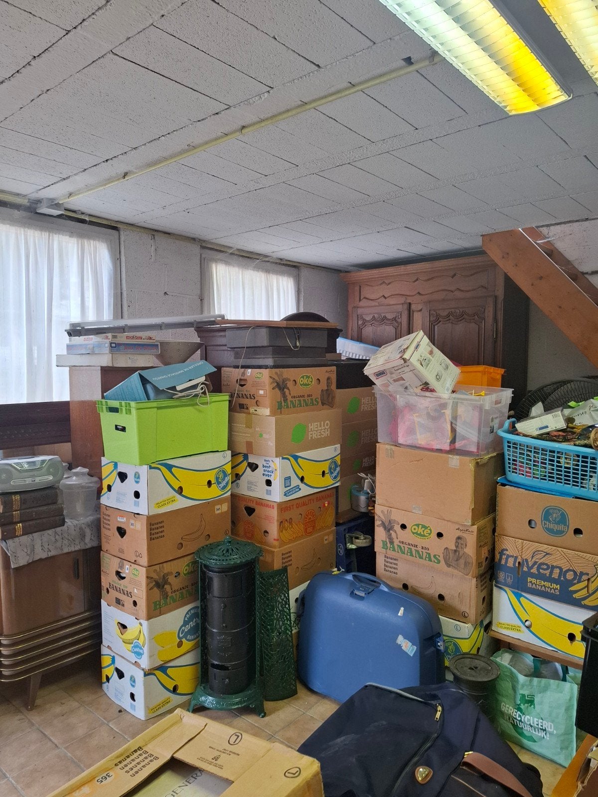 Lots de brocante, Enlèvement