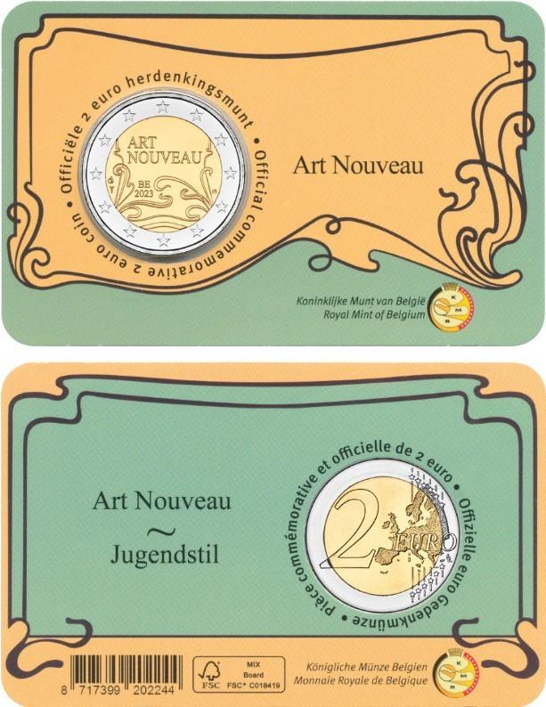 CC 2 euros Belgique 2023 Art nouveau flamand, Enlèvement ou Envoi, Belgique, 2 euros