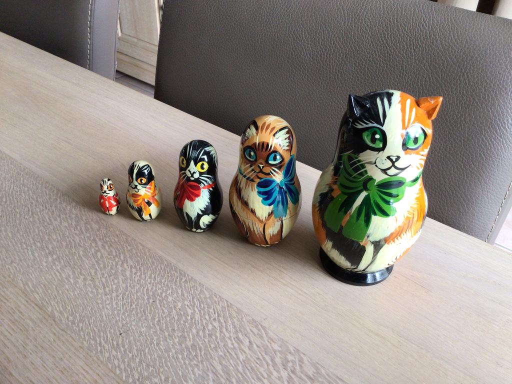 Les chats de Matryoshka, 5 pièces, Enlèvement ou Envoi, Comme neuf