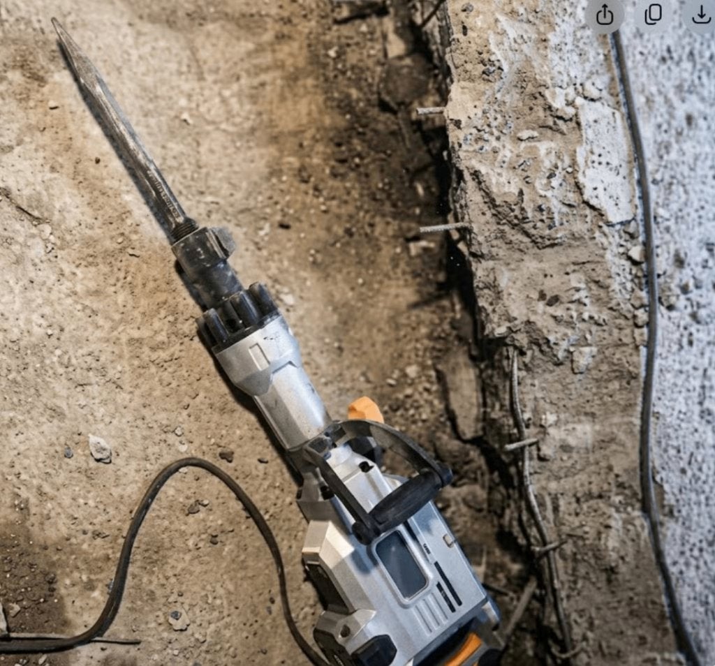 sterke breekhamer voor zware sloopwerken., Doe-het-zelf en Bouw, Ophalen, Gebruikt