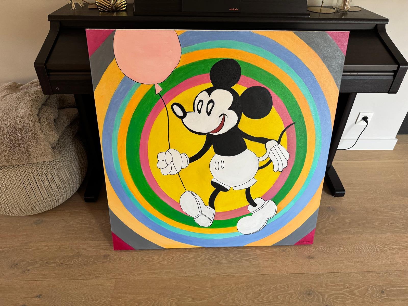 Schilderij Mickey Mouse, Enlèvement