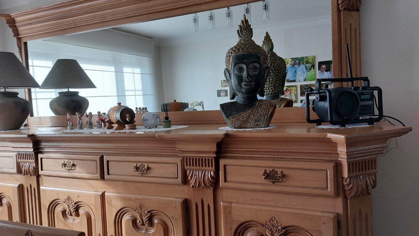Eiken eetkamer, Ophalen