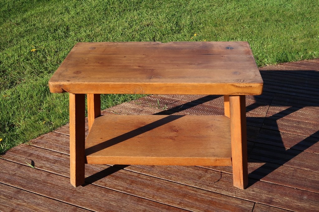 bijzettafel, Ophalen, Zo goed als nieuw, Rechthoekig, Hout