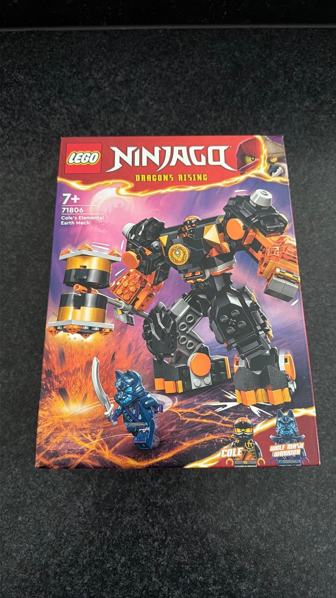 Lego 71806 Ninjago Cole’s Elemental Earth Mech Nieuw, Kinderen en Baby's, Ophalen of Verzenden, Nieuw, Complete set, Lego