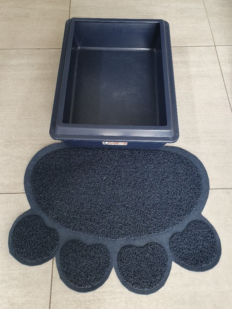 Bac à litière avec tapis pour chat, Animaux & Accessoires, Enlèvement, Ouvert