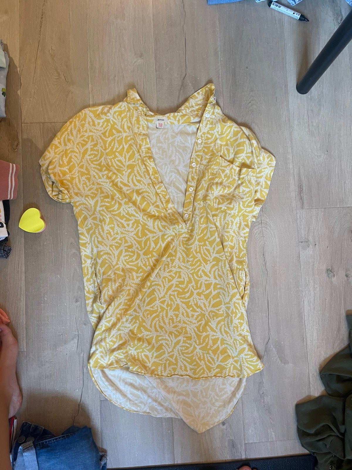 Robe d'été jaune - 18 Bellerose, Vêtements | Femmes, Comme neuf, Jaune, Enlèvement ou Envoi, Au-dessus du genou