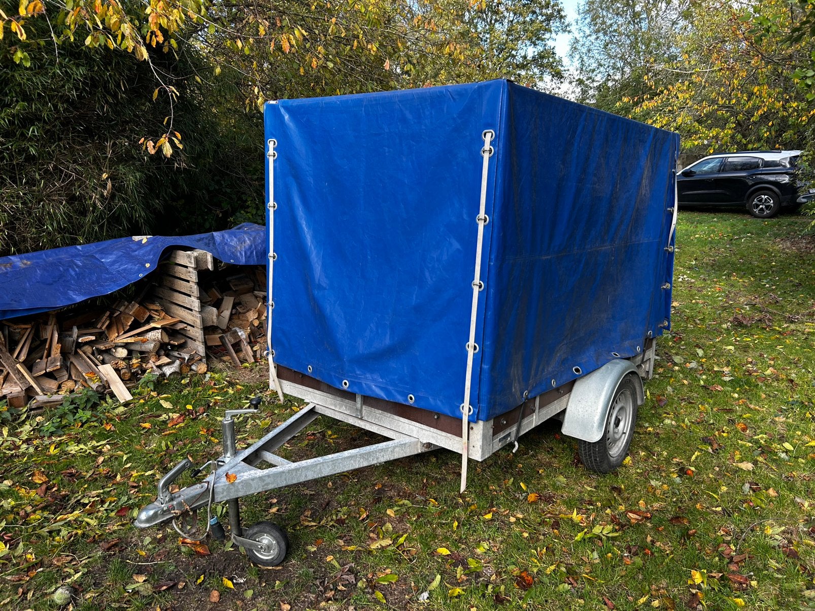 Remorque Custafer 749 kg – Bâchée – 2,25 m - galvanisé, Auto diversen, Ophalen, Gebruikt