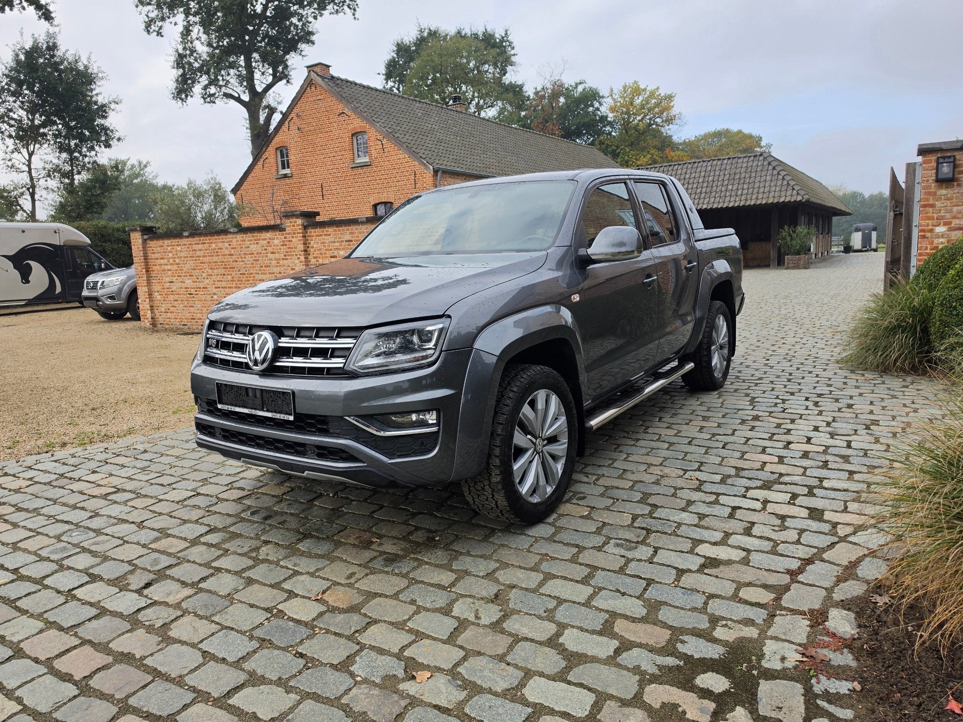 Volkswagen Amarok V6 Aventura €22600 excl. BTW!, Autos, Cuir, Argent ou Gris, Entreprise, Noir