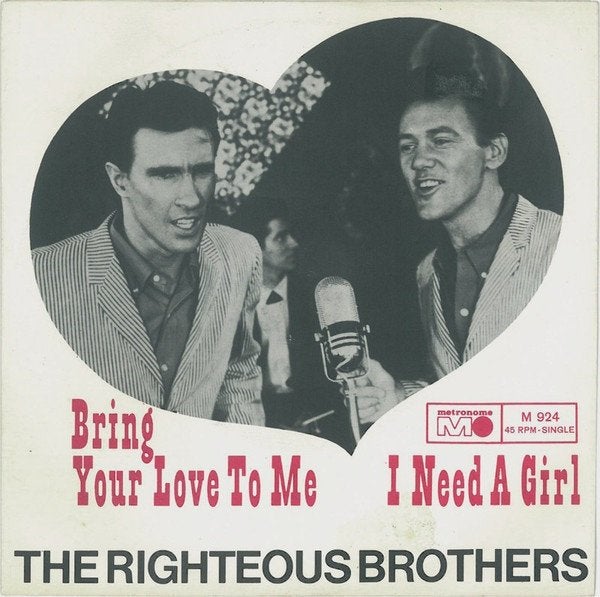 7" The Righteous Brothers – Bring Your Love To Me, Gebruikt, 7 inch, Ophalen of Verzenden, Pop