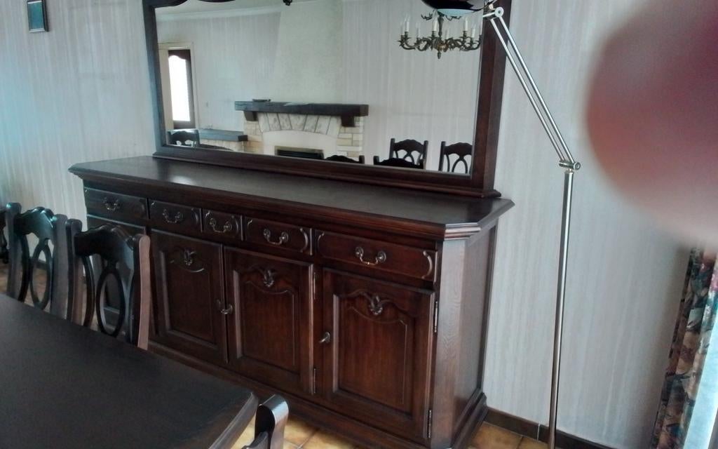 Salle à manger ancienne en chêne, Enlèvement