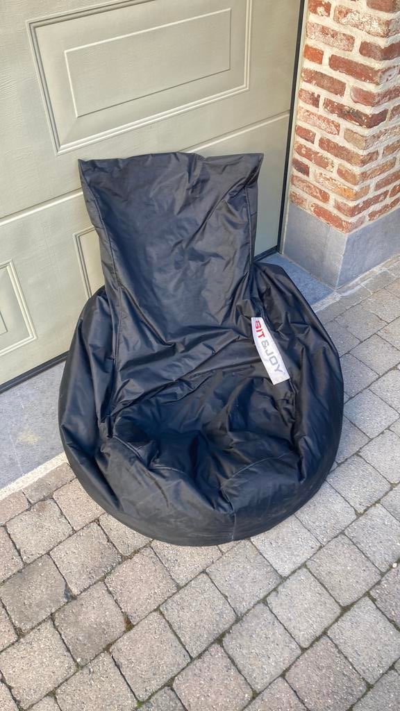 Zitzak, Enlèvement, Comme neuf, Noir, Pouf