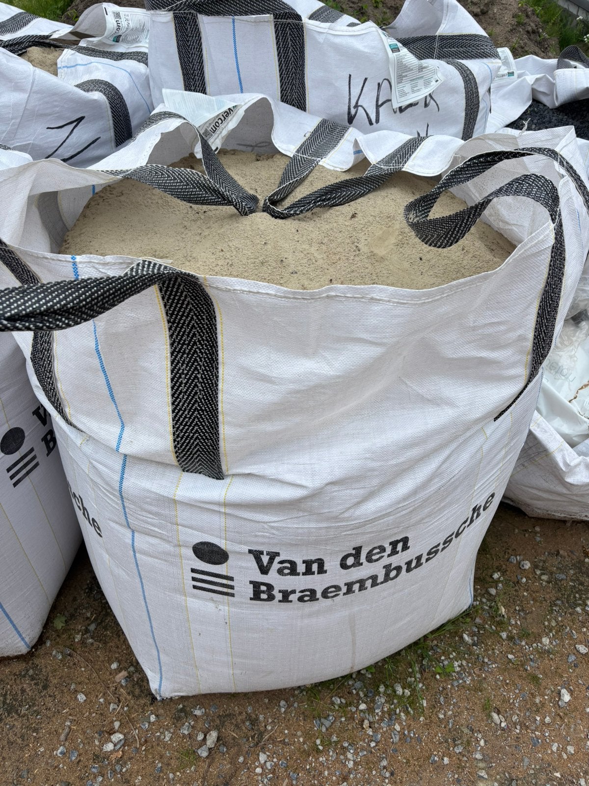 Bigbag gewassen zand, Ophalen, Zo goed als nieuw