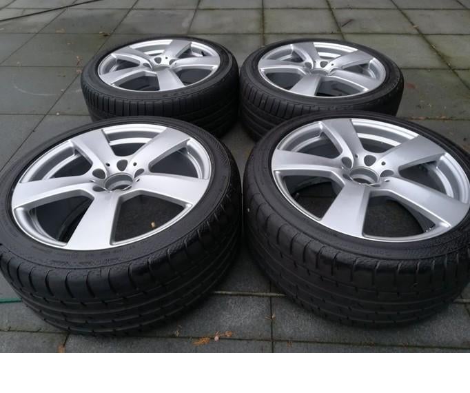 Breedset Mercedes W212, Auto-onderdelen, Banden en Velgen, Banden en Velgen, Zomerbanden, 18 inch, 265 mm, Personenwagen, Gebruikt