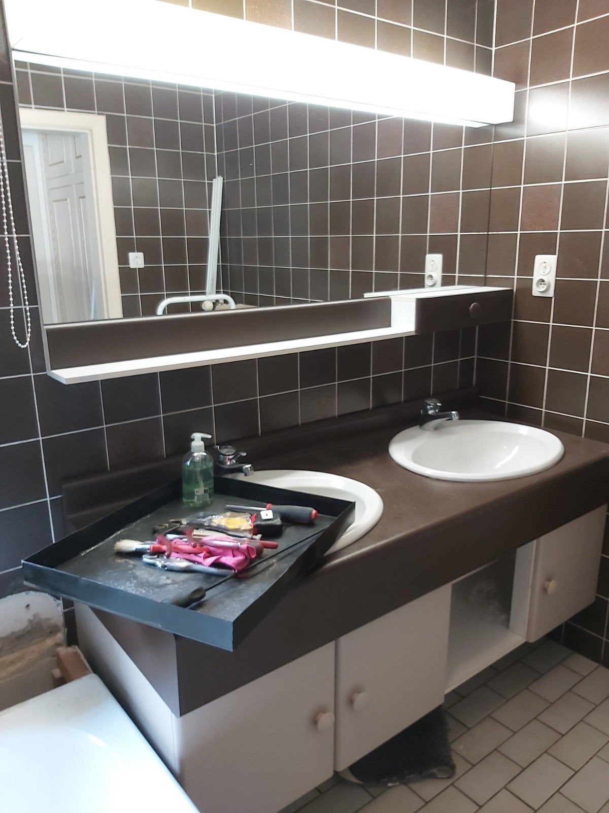 douche 80x80 in goede staat meubel 160, Huis en Inrichting, Ophalen