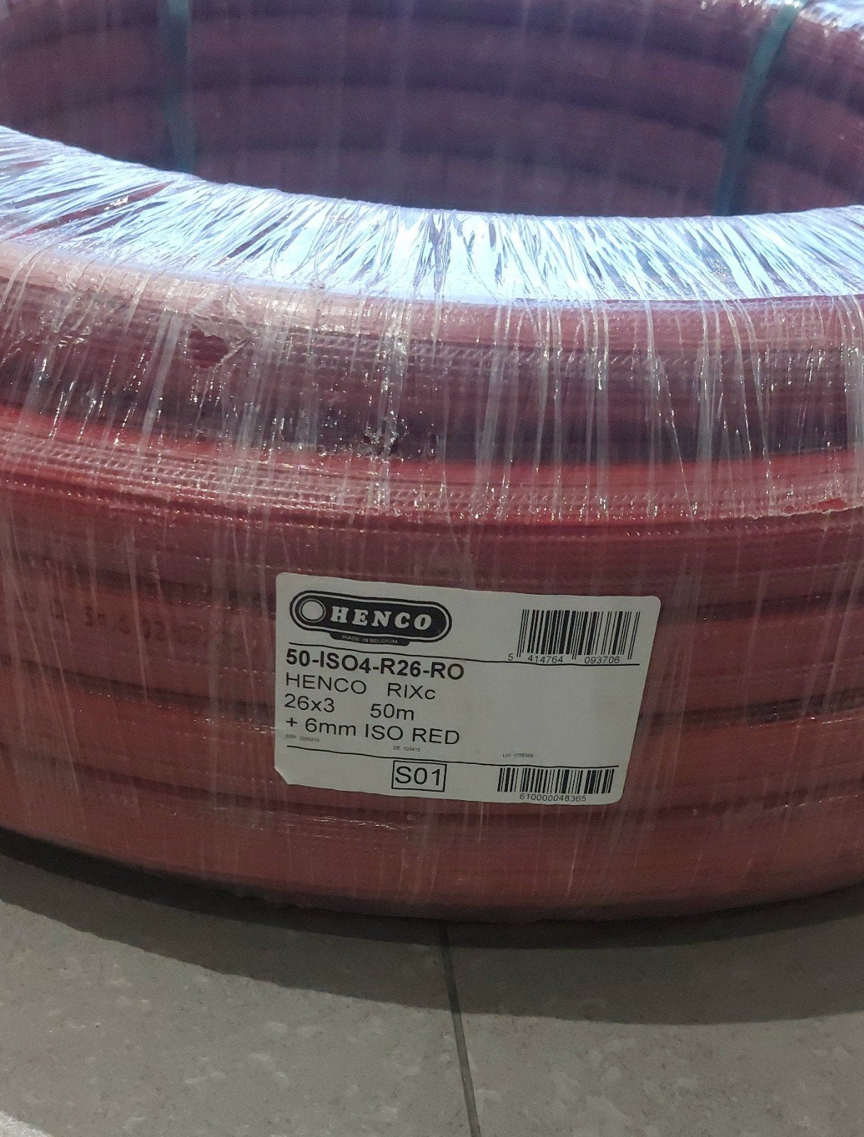Alpex Henco geïsolleerd 26mm 2 rollen blauw en rood, Doe-het-zelf en Bouw, Ophalen