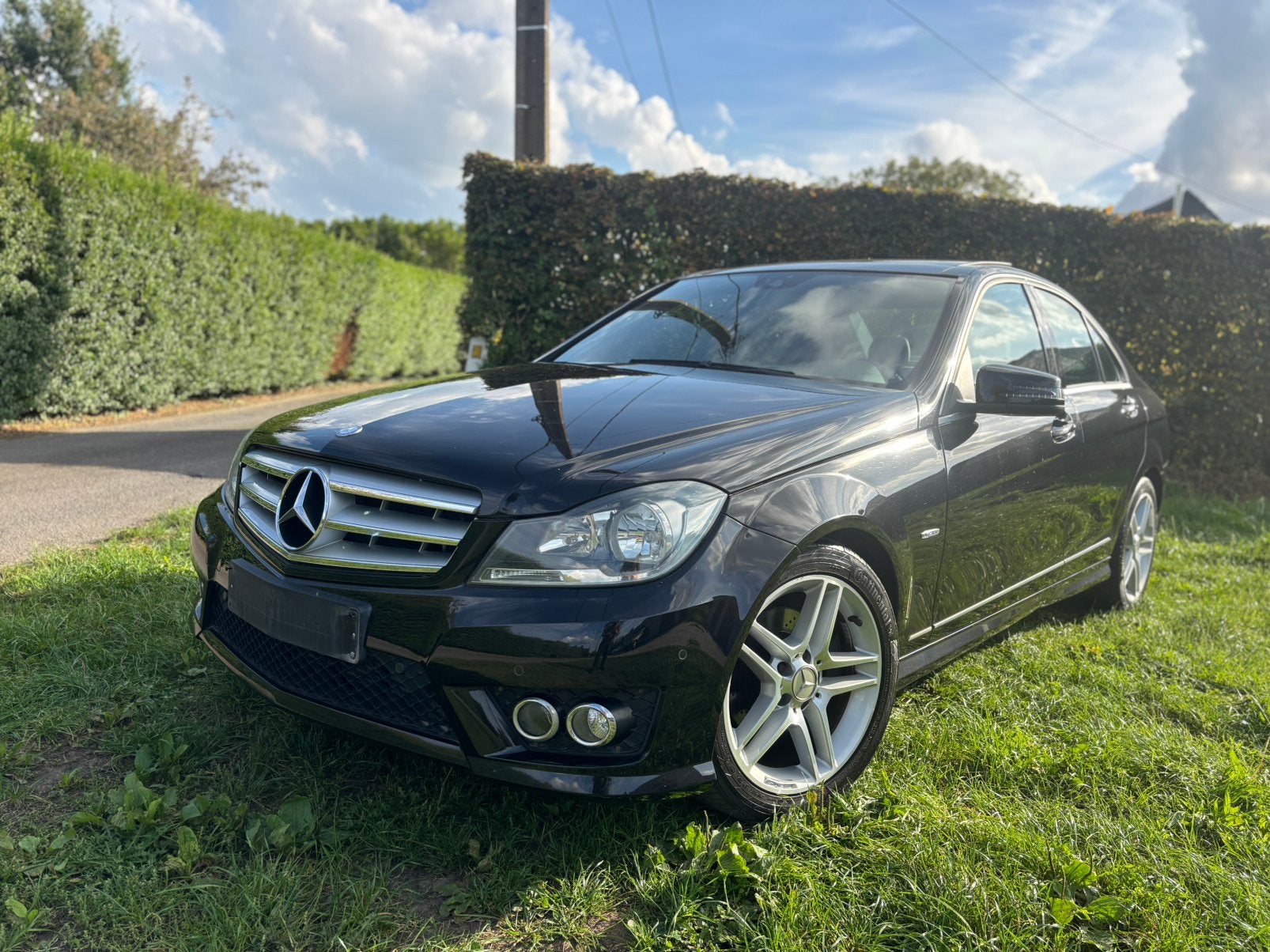 Mercedes Benz C200 CGI - ESSENCE EURO 5 AMG PANO, Autos, Euro 5, Achat, 135 kW, Entreprise