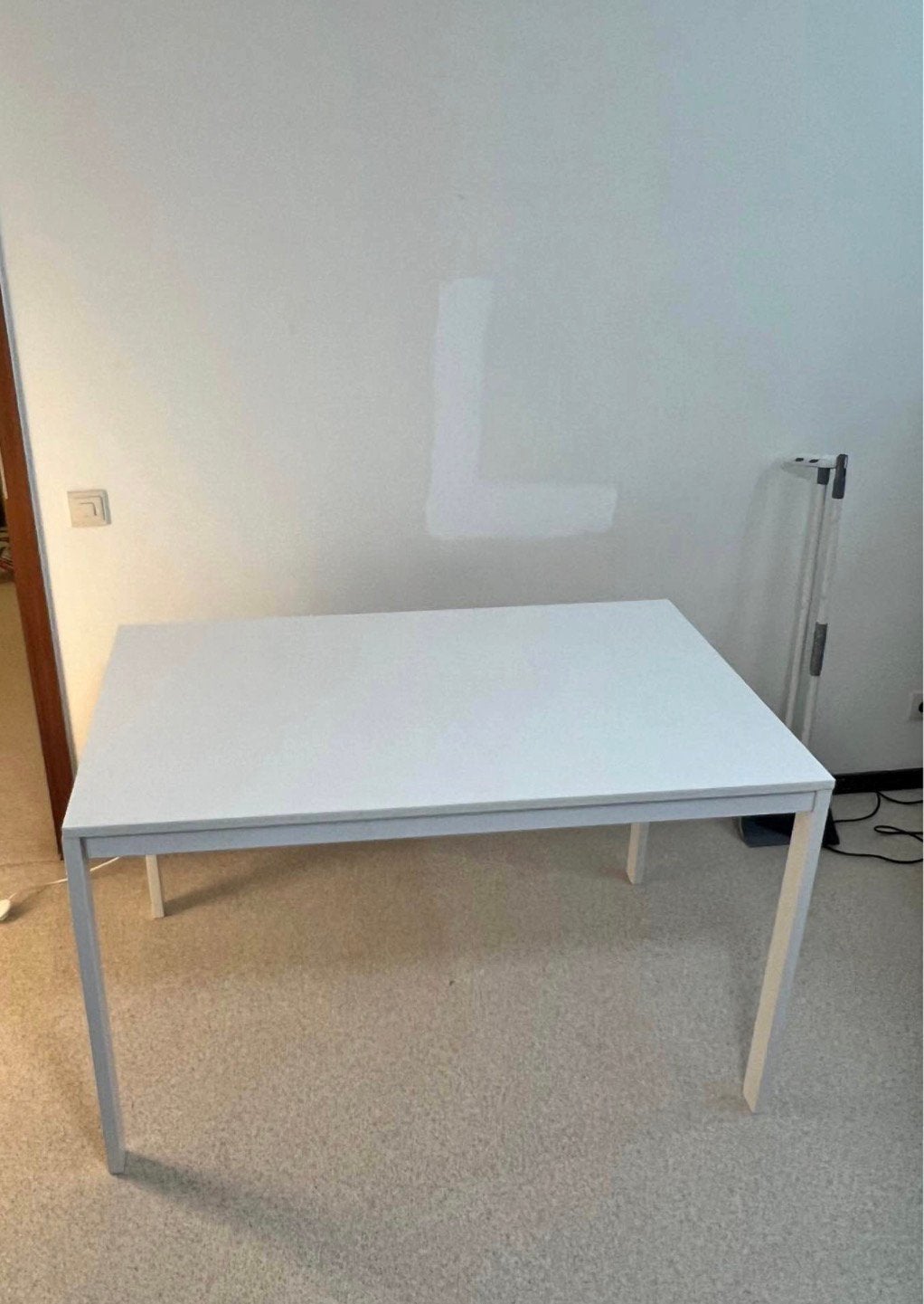 IKEA EKEDALEN Uitschuifbare eettafel (Wit), Enlèvement ou Envoi, Comme neuf, IKEA, Blanc
