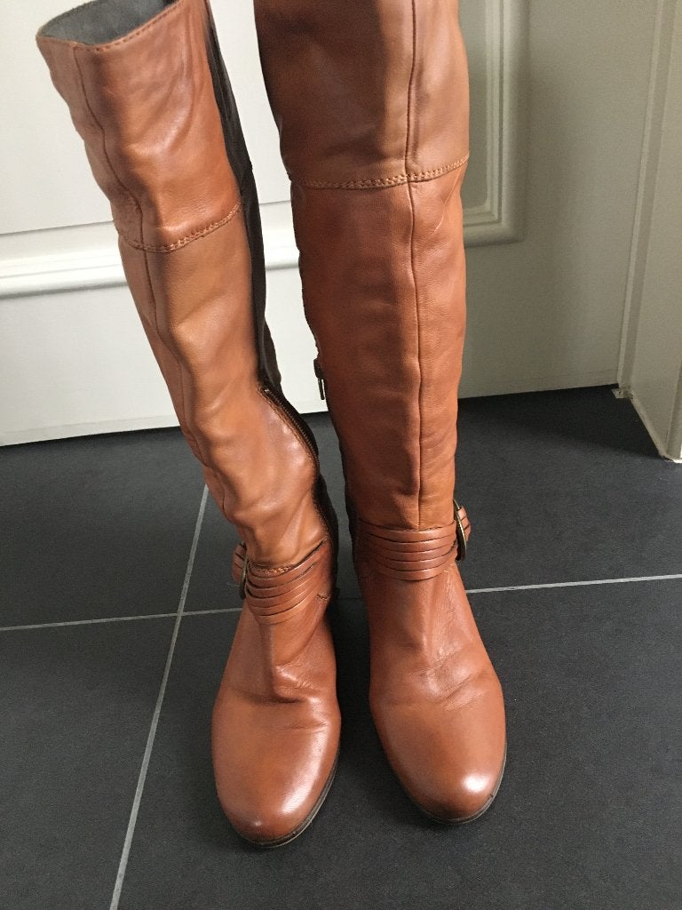 Laarzen SPM cognac maat 38, Comme neuf, Brun, Bottes hautes, SPM