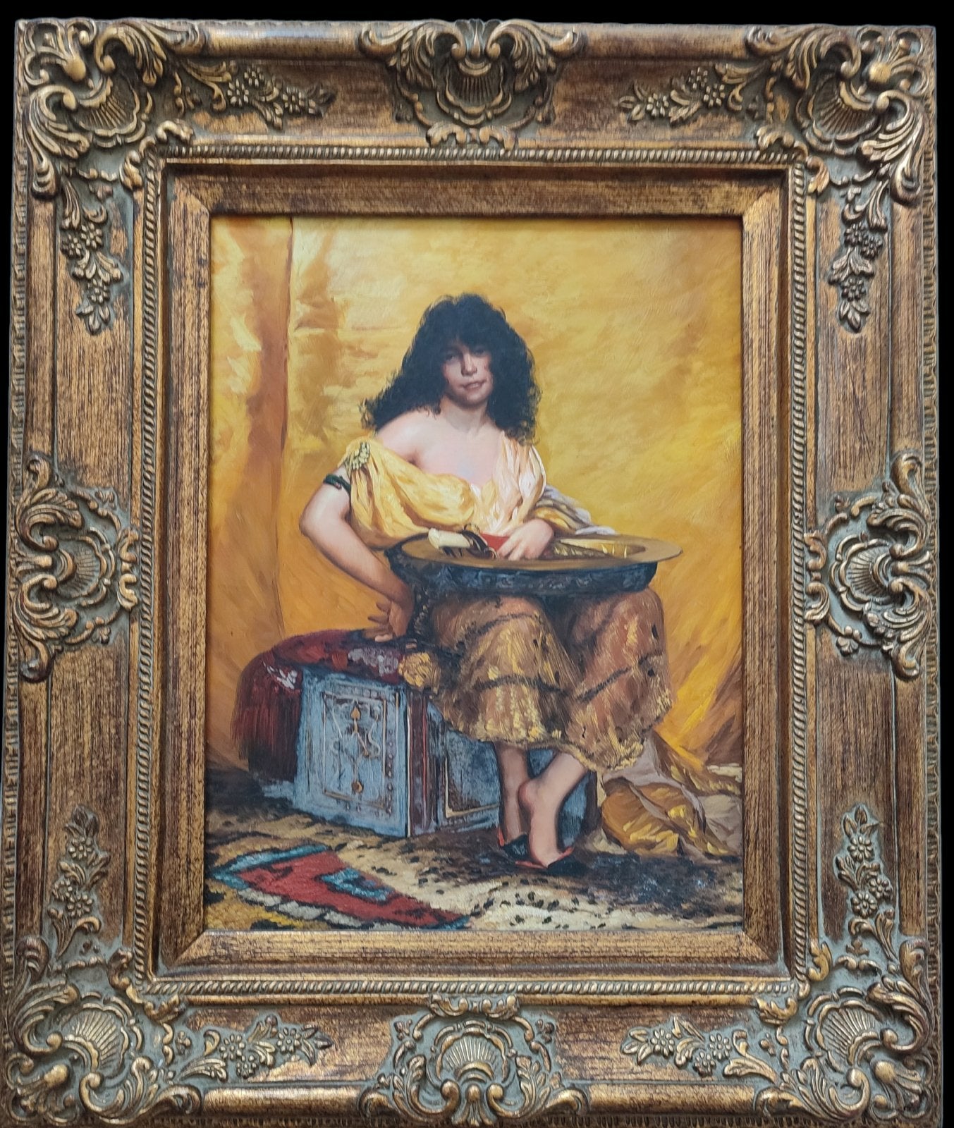 Tableau ancien encadré (copie) - "Salomé" d'Henri Regnault, Antiquités & Art, Art | Peinture | Classique, Enlèvement ou Envoi