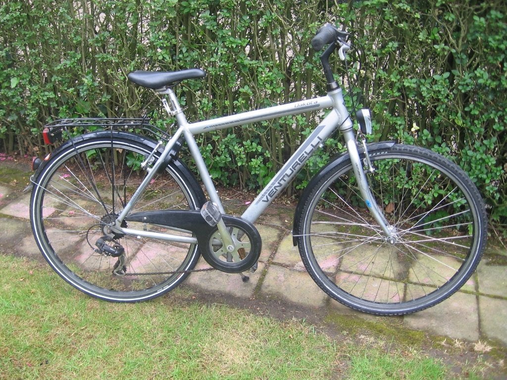 28 inch venturelli herenfiets met 7 versnellingen + slot, Fietsen en Brommers, Gebruikt, Velgrem, Versnellingen, 53 tot 57 cm