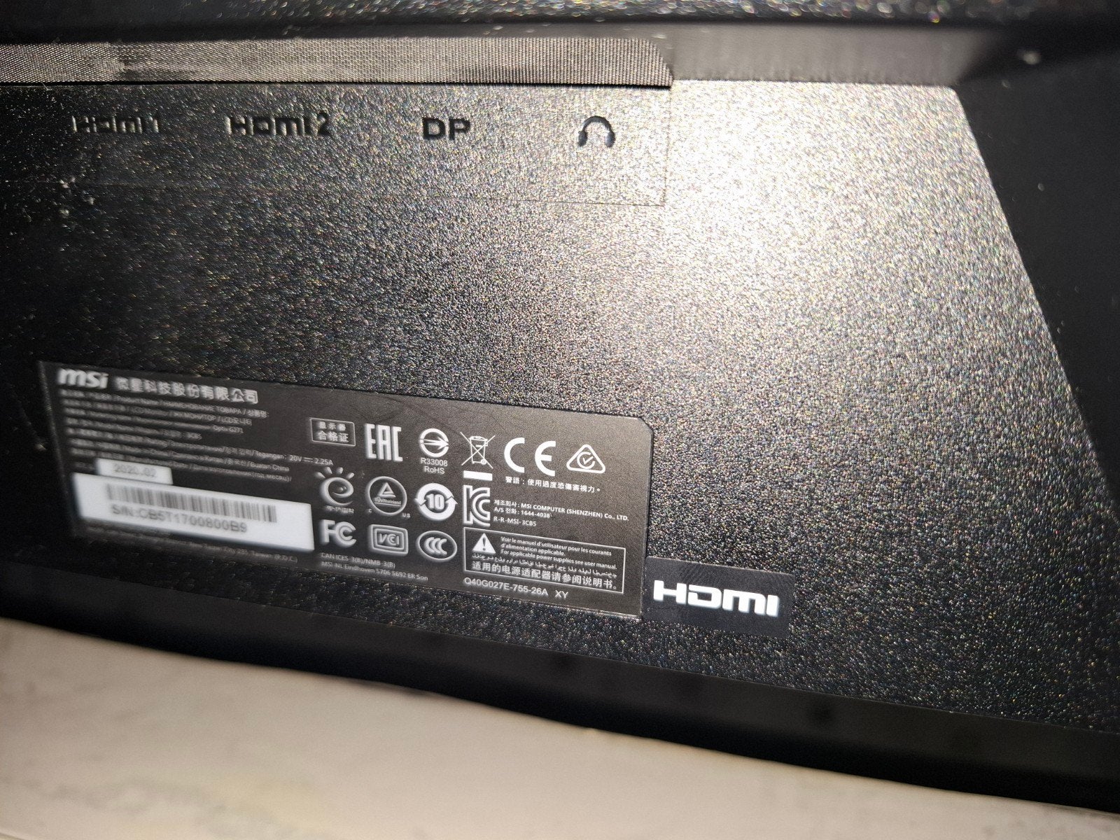 Msi gaming monitor, Ophalen